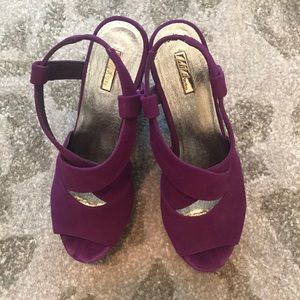 ❌SOLD❌ Wild Pair Alain Purple Platform Sandals